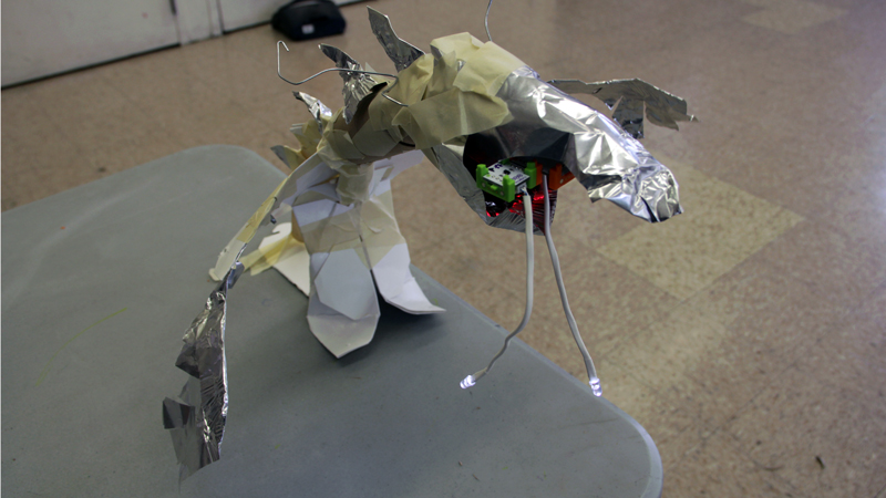 A paper monster.